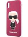 Kup Case Karl Lagerfeld KLHCPXSLFKFU Apple iPhone XS/X Hartschale fuchsie/fuchsia Silikon Ikonik - KLD900FHS - {ean13} - Sklep Home Screen