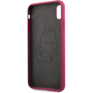Kup Case Karl Lagerfeld KLHCPXSLFKFU Apple iPhone XS/X Hartschale fuchsie/fuchsia Silikon Ikonik - KLD900FHS - {ean13} - Sklep Home Screen