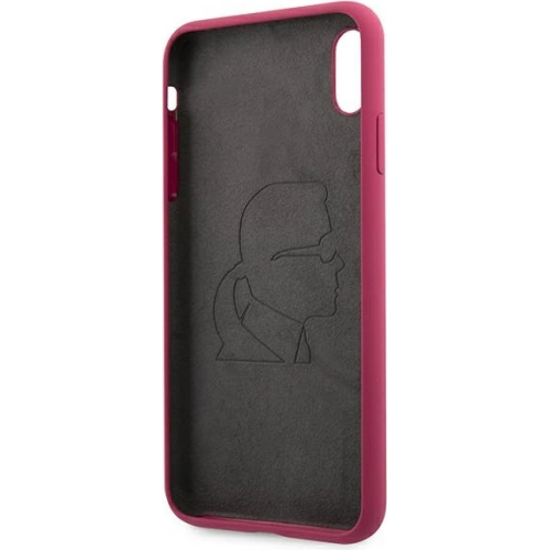 Kup Case Karl Lagerfeld KLHCPXSLFKFU Apple iPhone XS/X Hartschale fuchsie/fuchsia Silikon Ikonik - KLD900FHS - {ean13} - Sklep Home Screen