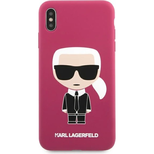 Kup Case Karl Lagerfeld KLHCPXSLFKFU Apple iPhone XS/X Hartschale fuchsie/fuchsia Silikon Ikonik - KLD900FHS - {ean13} - Sklep Home Screen