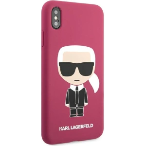 Kup Case Karl Lagerfeld KLHCPXSLFKFU Apple iPhone XS/X Hartschale fuchsie/fuchsia Silikon Ikonik - KLD900FHS - {ean13} - Sklep Home Screen