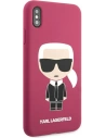 Kup Case Karl Lagerfeld KLHCPXSLFKFU Apple iPhone XS/X Hartschale fuchsie/fuchsia Silikon Ikonik - KLD900FHS - {ean13} - Sklep Home Screen