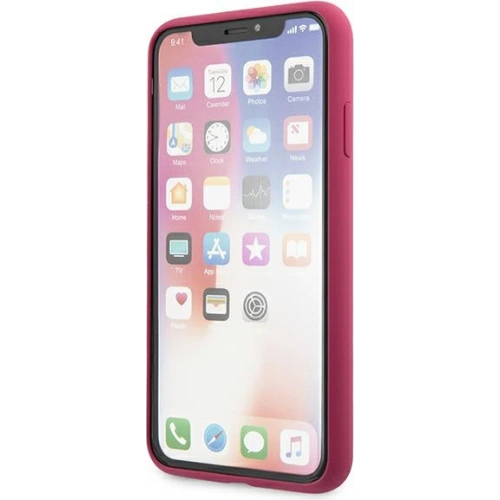 Kup Case Karl Lagerfeld KLHCPXSLFKFU Apple iPhone XS/X Hartschale fuchsie/fuchsia Silikon Ikonik - KLD900FHS - {ean13} - Sklep Home Screen