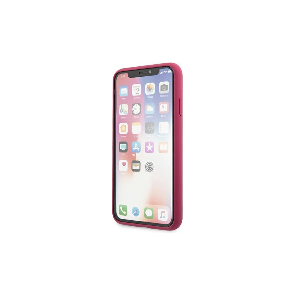 Etui Karl Lagerfeld KLHCPXSLFKFU Apple iPhone XS/X hardcase fuksja/fushia Silicone Ikonik