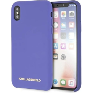 Kup Case Karl Lagerfeld KLHCPXSLVOG Apple iPhone XS/X hardcase lila/violet Silikon - KLD901PRP - {ean13} - Sklep Home Screen