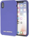 Kup Etui Karl Lagerfeld KLHCPXSLVOG Apple iPhone XS/X hardcase violet Silicone - KLD901PRP - {ean13} - Sklep Home Screen