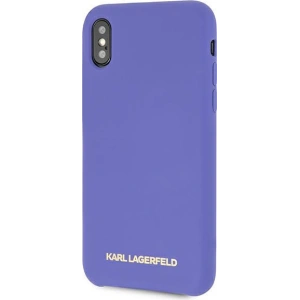 Karl Lagerfeld KLHCPXSLVOG Apple iPhone XS/X hardcase violet Silicone