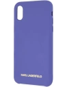 Kup Etui Karl Lagerfeld KLHCPXSLVOG Apple iPhone XS/X hardcase fioletowy/violet Silicone - KLD901PRP - {ean13} - Sklep Home Screen