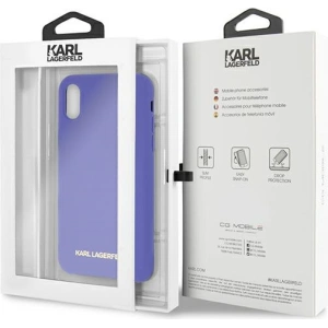 Kup Case Karl Lagerfeld KLHCPXSLVOG Apple iPhone XS/X hardcase lila/violet Silikon - KLD901PRP - {ean13} - Sklep Home Screen