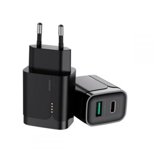 Kup Încărcător de rețea Joyroom L-QP182 Încărcător de rețea cu 2 porturi 18W PD 3.0 QC 3.0 Negru - JYR083BLK - {ean13} - Sklep Home Screen