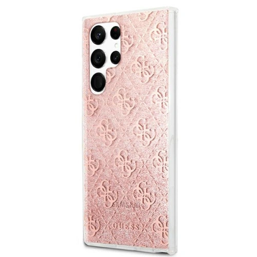 Kup Etui Guess GUHCS22LPCU4GLPI Samsung Galaxy S22 Ultra różowy/pink hardcase 4G Glitter - GUE1664PNK - {ean13} - Sklep Home Screen
