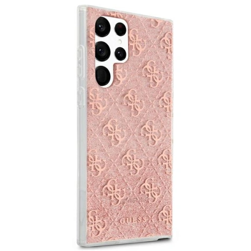 Kup Etui Guess GUHCS22LPCU4GLPI Samsung Galaxy S22 Ultra różowy/pink hardcase 4G Glitter - GUE1664PNK - {ean13} - Sklep Home Screen