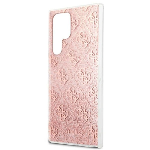 Kup Etui Guess GUHCS22LPCU4GLPI Samsung Galaxy S22 Ultra różowy/pink hardcase 4G Glitter - GUE1664PNK - {ean13} - Sklep Home Screen
