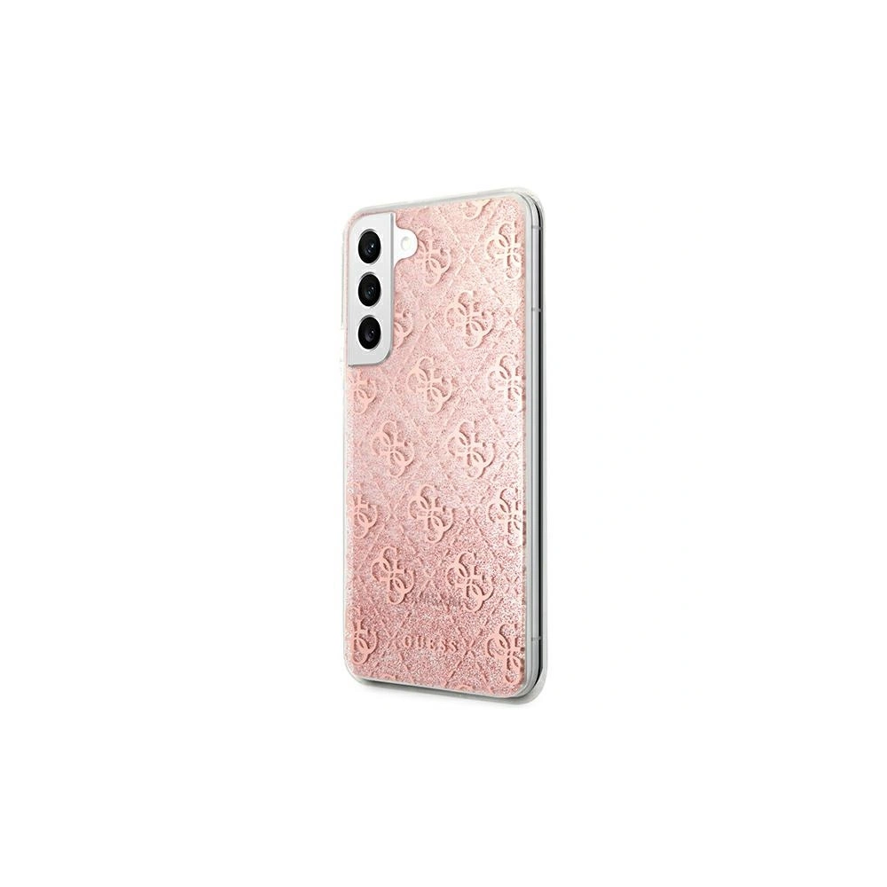 Etui Guess GUHCS22MPCU4GLPI Samsung Galaxy S22+ Plus różowy/pink hardcase 4G Glitter