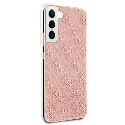Kup Etui Guess GUHCS22MPCU4GLPI Samsung Galaxy S22+ Plus różowy/pink hardcase 4G Glitter - GUE1665PNK - {ean13} - Sklep Home Screen