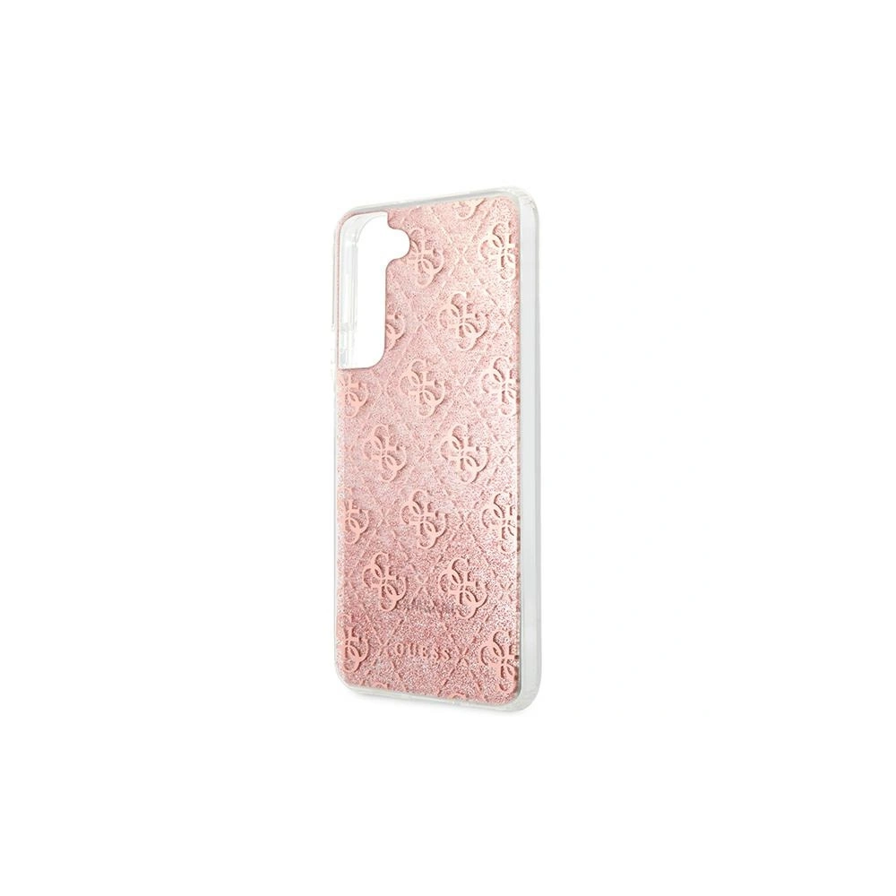 Etui Guess GUHCS22MPCU4GLPI Samsung Galaxy S22+ Plus różowy/pink hardcase 4G Glitter