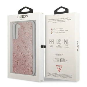 Etui Guess GUHCS22MPCU4GLPI Samsung Galaxy S22+ Plus różowy/pink hardcase 4G Glitter