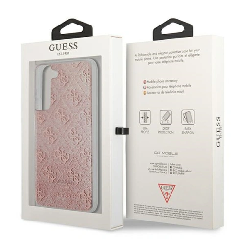 Kup Etui Guess GUHCS22MPCU4GLPI Samsung Galaxy S22+ Plus różowy/pink hardcase 4G Glitter - GUE1665PNK - {ean13} - Sklep Home Screen