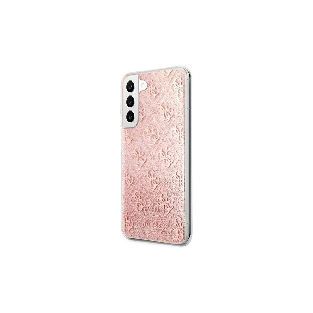 Etui Guess GUHCS22SPCU4GLPI Samsung Galaxy S22 różowy/pink hardcase 4G Glitter
