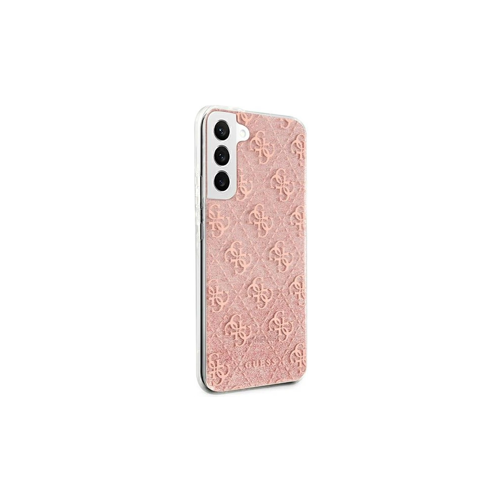 Etui Guess GUHCS22SPCU4GLPI Samsung Galaxy S22 różowy/pink hardcase 4G Glitter