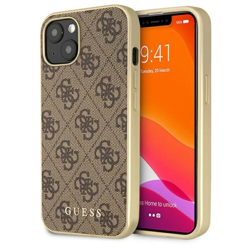 Kup Etui Guess GUHMP13MG4GB Apple iPhone 13 brązowy/brown hard case 4G Collection MagSafe - GUE1668BR - {ean13} - Sklep Home Screen