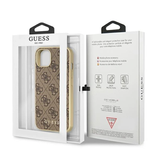 Kup Etui Guess GUHMP13MG4GB Apple iPhone 13 brązowy/brown hard case 4G Collection MagSafe - GUE1668BR - {ean13} - Sklep Home Screen