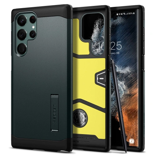 Kup Case Spigen Tough Armor Samsung Galaxy S22 Ultra Abyssgrün - SPN2204ABYGRN - {ean13} - Sklep Home Screen