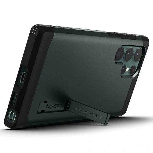 Kup Etui Spigen Tough Armor Samsung Galaxy S22 Ultra Abyss Green - SPN2204ABYGRN - {ean13} - Sklep Home Screen