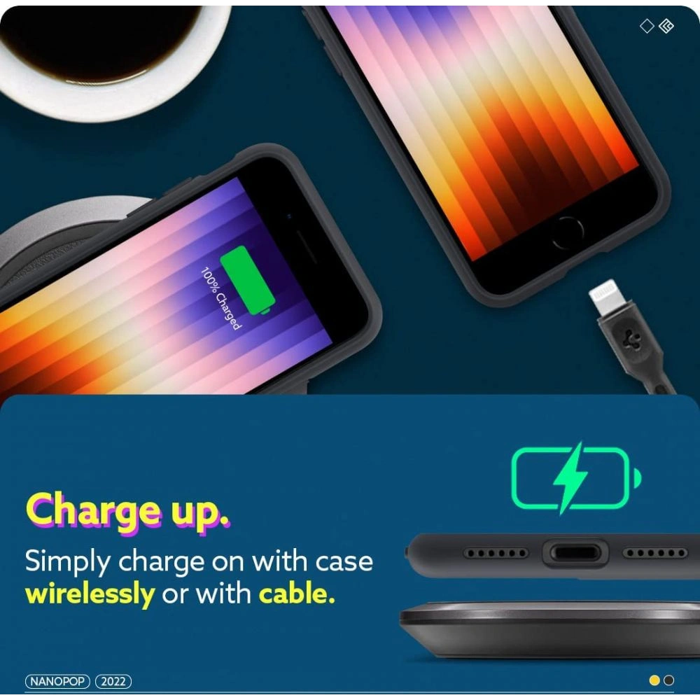 Etui Caseology Nano Pop Apple iPhone SE 2022/SE 2020/8/7 Black Sesame