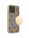 Etui Guess GUHMP13XG4GB Apple iPhone 13 Pro Max brązowy/brown hard case 4G Collection MagSafe