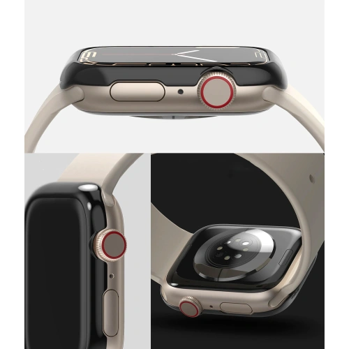 Kup Nakladă Ringke Bezel Styling Apple Watch 4/5/6/7/SE/8/9 40/41mm oțel inoxidabil AW7-41-03 Negru Lucios - RGK1585GBLK - {ean13} - Sklep Home Screen