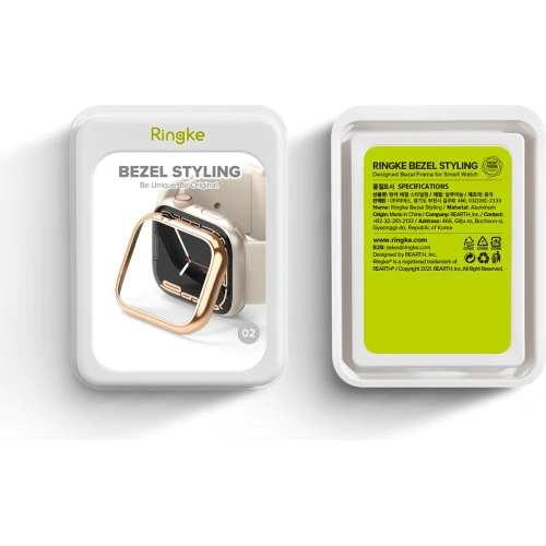 Kup Nakladă Ringke Bezel Styling Apple Watch 4/5/6/7/8/9/SE 44/45mm oțel inoxidabil AW7-45-02 Glossy Gold - RGK1586GGLD - {ean13} - Sklep Home Screen