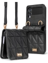 Etui Ringke Folio Signature Quilted Samsung Galaxy Z Flip 3 Fekete