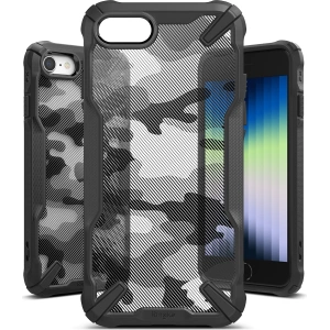 Kup Case Ringke Fusion-X Apple iPhone SE 2022/SE 2020/8/7 Camo (Moro) Schwarz - RGK1558CBLK - {ean13} - Sklep Home Screen
