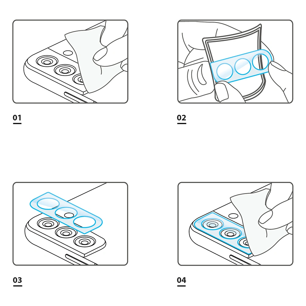 Szkło hartowane na aparat Ringke Camera Protector Glass Samsung Galaxy S22/S22+ Plus [2 PACK]