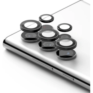 Kup Gehärtetes Glas für Ringke Kameraobjektivrahmen-Glas Samsung Galaxy S22 Ultra Schwarz - RGK1573BLK - {ean13} - Sklep Home Screen