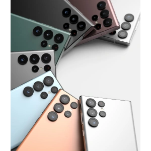 Kup Gehärtetes Glas für Ringke Kameraobjektivrahmen-Glas Samsung Galaxy S22 Ultra Schwarz - RGK1573BLK - {ean13} - Sklep Home Screen