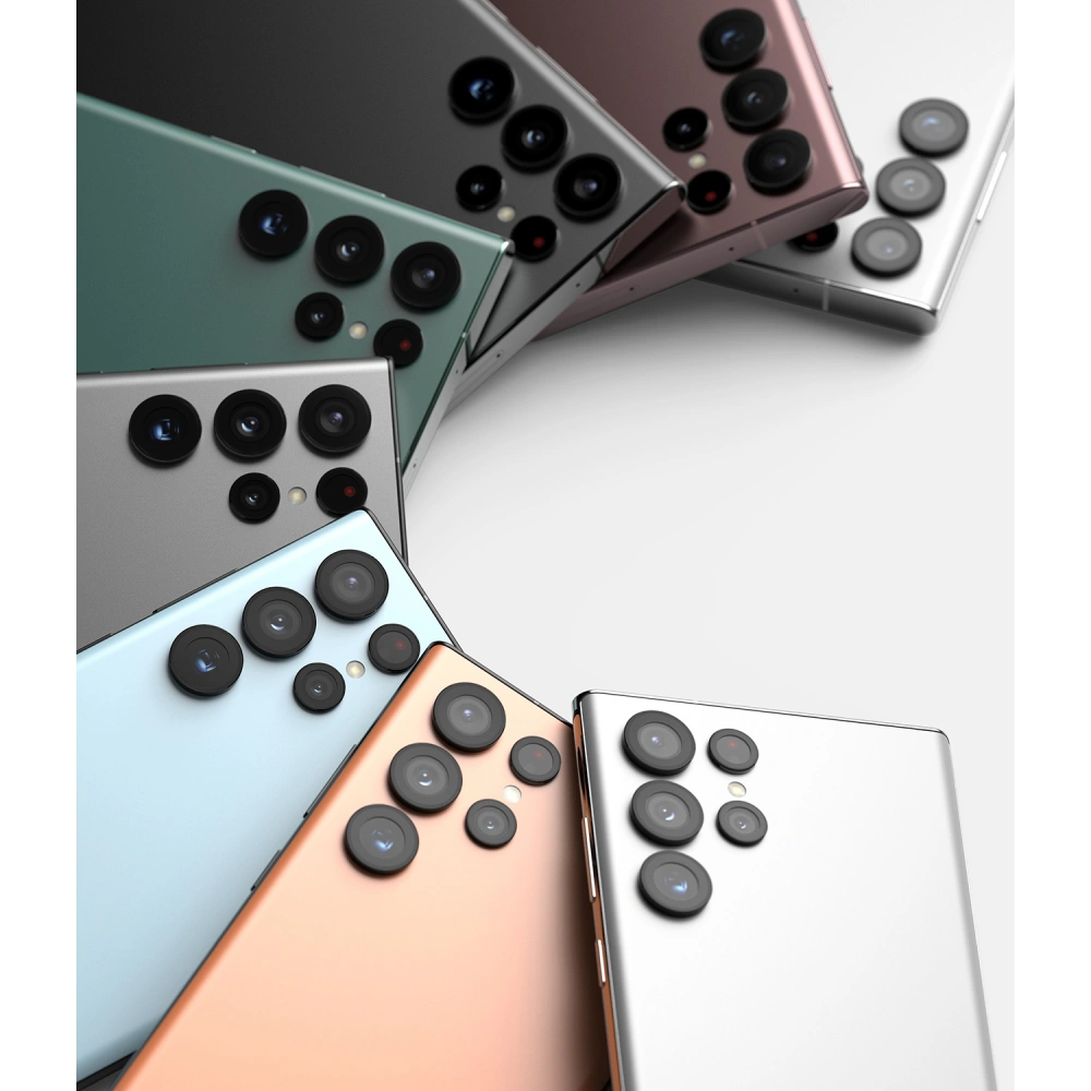 Szkło hartowane na aparat Ringke Camera Lens Frame Glass Samsung Galaxy S22 Ultra Black