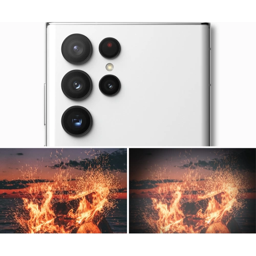 Kup Sticlă călită pentru aparat Ringke Camera Lens Frame Glass Samsung Galaxy S22 Ultra Negru - RGK1573BLK - {ean13} - Sklep Home Screen