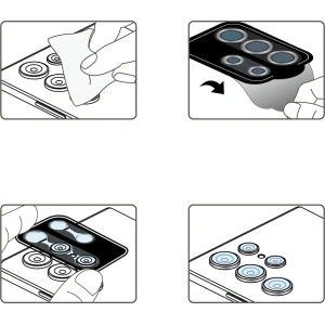 Kup Gehärtetes Glas für Ringke Kameraobjektivrahmen-Glas Samsung Galaxy S22 Ultra Schwarz - RGK1573BLK - {ean13} - Sklep Home Screen