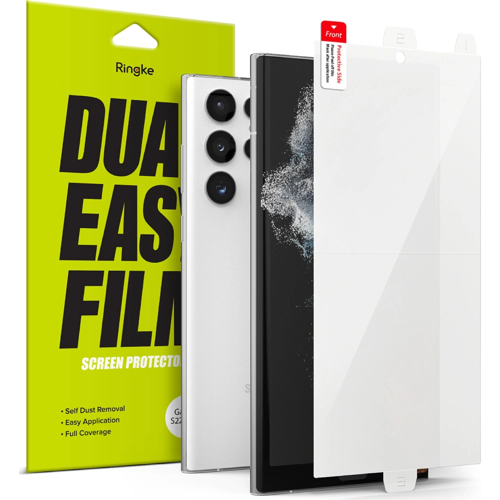 Folia hydrożelowa Ringke Dual Easy Full Cover Samsung Galaxy S22 Ultra Case Friendly