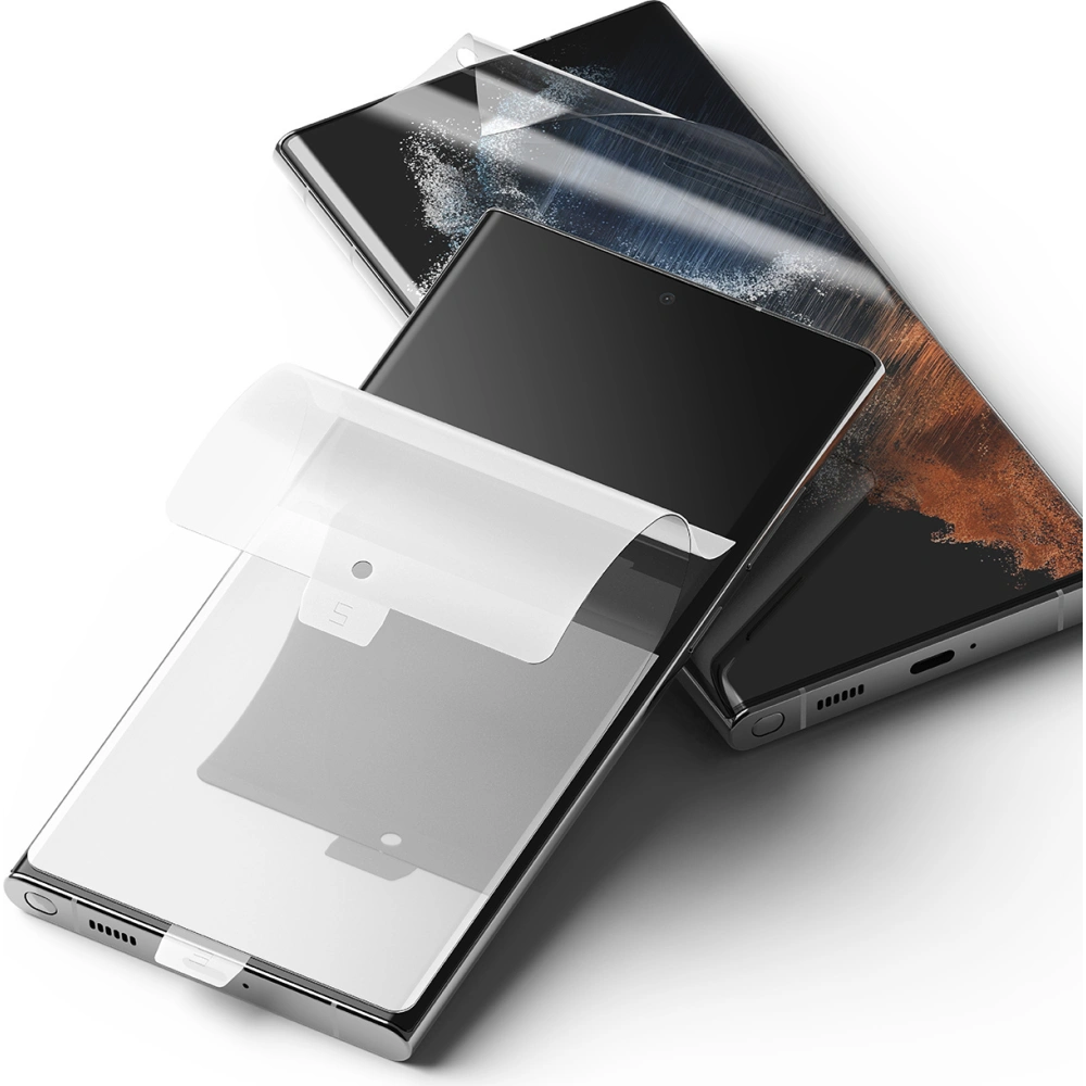 Folia hydrożelowa Ringke Dual Easy Full Cover Samsung Galaxy S22 Ultra Case Friendly