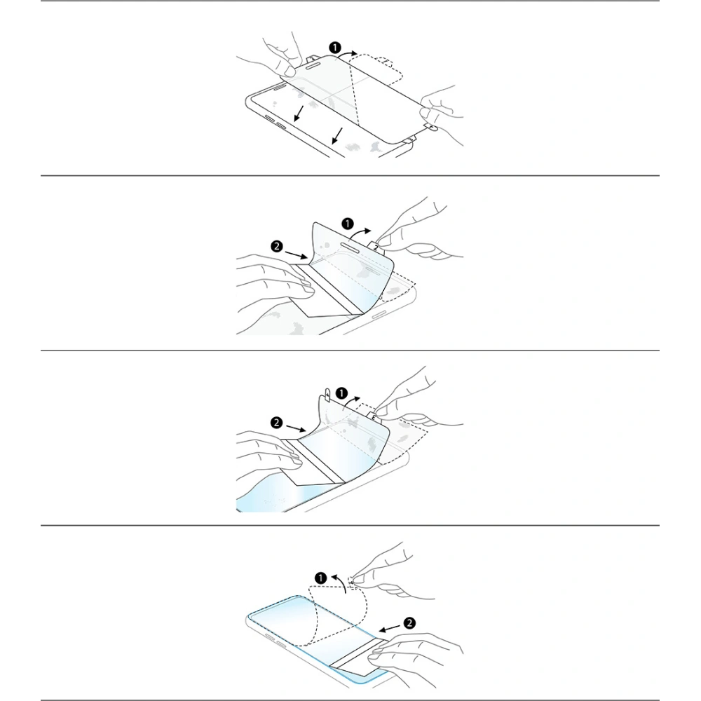 Folia hydrożelowa Ringke Dual Easy Full Cover Samsung Galaxy S22 Ultra Case Friendly