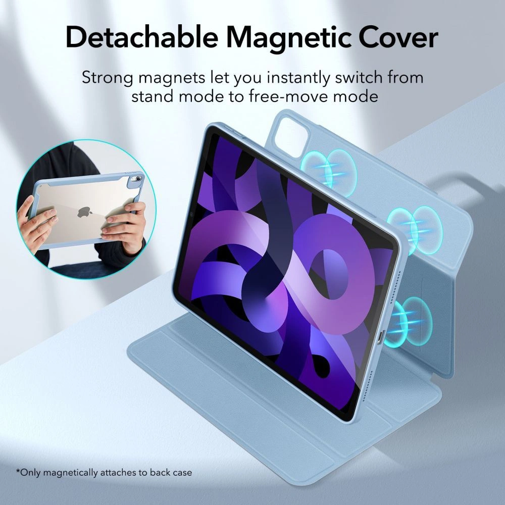 Etui ESR Rebound Hybrid Apple iPad Air 10.9 2020/2022 (4. i 5. generacji) / iPad Air 11 2024 (6. generacji) Black