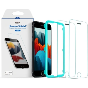 Kup Gehärtetes Glas ESR Bildschirm-Schutz Apple iPhone SE 2022/SE 2020/8/7 Klar [2 PACK] - ESR490 - {ean13} - Sklep Home Screen