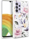 Etui Tech-Protect Virágos Samsung Galaxy A33 5G Fehér
