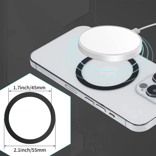 Kup Adapter Tech-Protect Magmat MagSafe Universal Magnetic Ring Negru și Argintiu - THP923BLKSLV - {ean13} - Sklep Home Screen