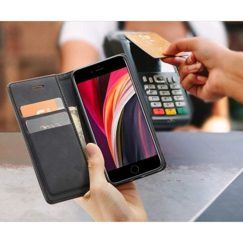 Kup Case Tech-Protect Wallet Apple iPhone SE 2022/SE 2020/8/7 Dunkelgrau - THP941GRY - {ean13} - Sklep Home Screen