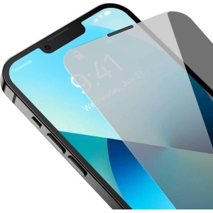 Szkło prywatyzujące 0.3mm Baseus SGBL062002 Privacy Apple iPhone 16e / 14 / 13 / 13 Pro