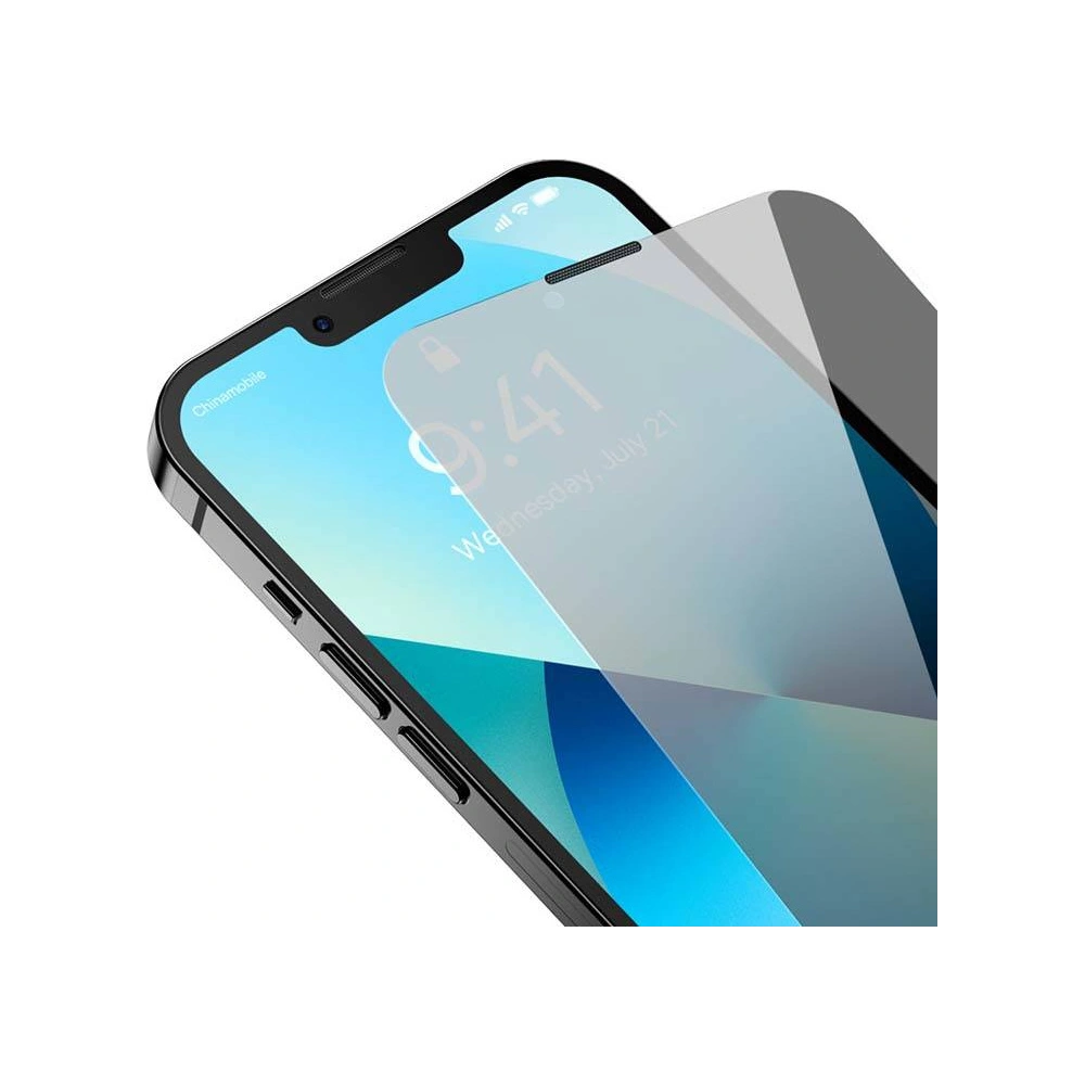 Szkło prywatyzujące 0.3mm Baseus SGBL062002 Privacy Apple iPhone 16e / 14 / 13 / 13 Pro